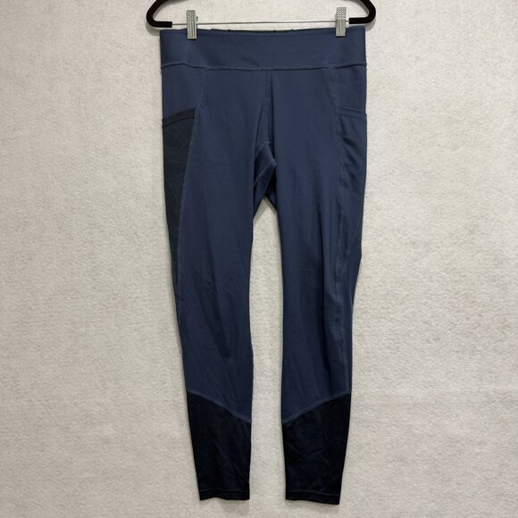 Pearl Izumi Womens Large Athletic Leggings Mesh Panels Pockets Stretch Workout Y - Picture 1 of 15